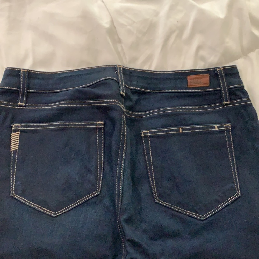 Paige Size 31 -  Verdugo Ultra Skinny - Dark Denim.  Perfect for boots.